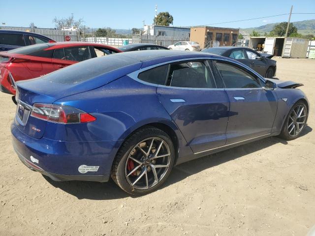 5YJSA1E4XFF105324 - 2015 TESLA MODEL S Mavi foto 3