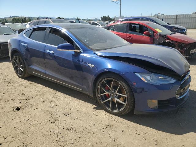 5YJSA1E4XFF105324 - 2015 TESLA MODEL S Mavi foto 4