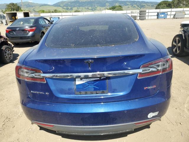 5YJSA1E4XFF105324 - 2015 TESLA MODEL S Mavi foto 6