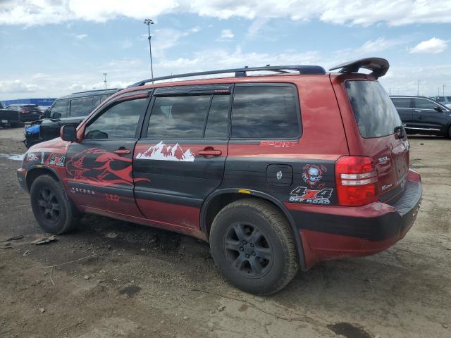 JTEHF21A830146179 - 2003 TOYOTA HIGHLANDER LIMITED RED photo 2