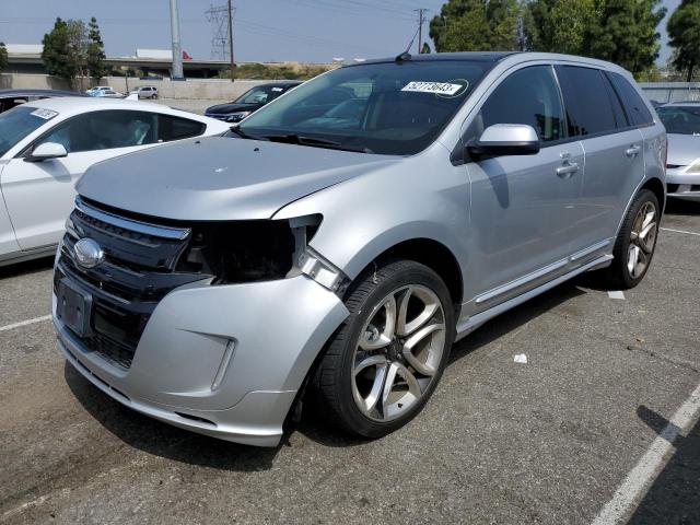 2FMDK3AK3BBB55345 - 2011 FORD EDGE SPORT SILVER photo 1