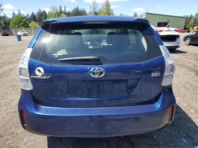 JTDZN3EU8E3332487 - 2014 TOYOTA PRIUS V BLUE photo 6