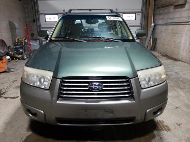JF1SG67676H722292 - 2006 SUBARU FORESTER 2.5X LL BEAN GREEN photo 5