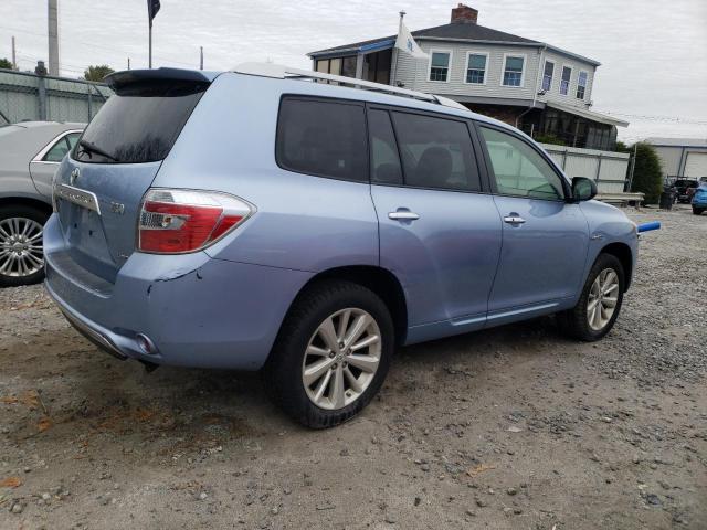 JTEEW44A592035158 - 2009 TOYOTA HIGHLANDER HYBRID LIMITED BLUE photo 3