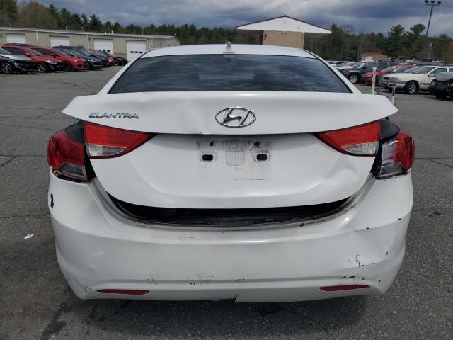 5NPDH4AEXDH431367 - 2013 HYUNDAI ELANTRA GLS WHITE photo 6