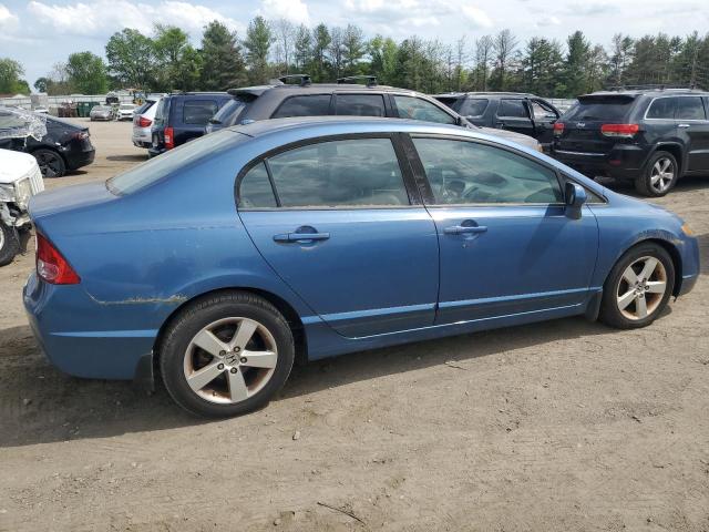 1HGFA15958L000303 - 2008 HONDA CIVIC EXL BLUE photo 3