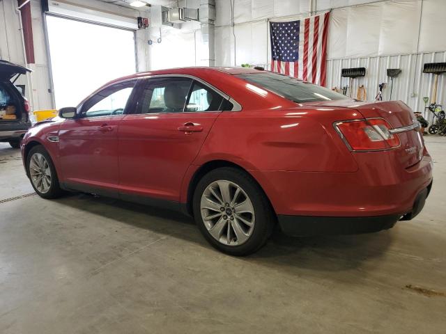 1FAHP2FW3BG114886 - 2011 FORD TAURUS LIMITED RED photo 2