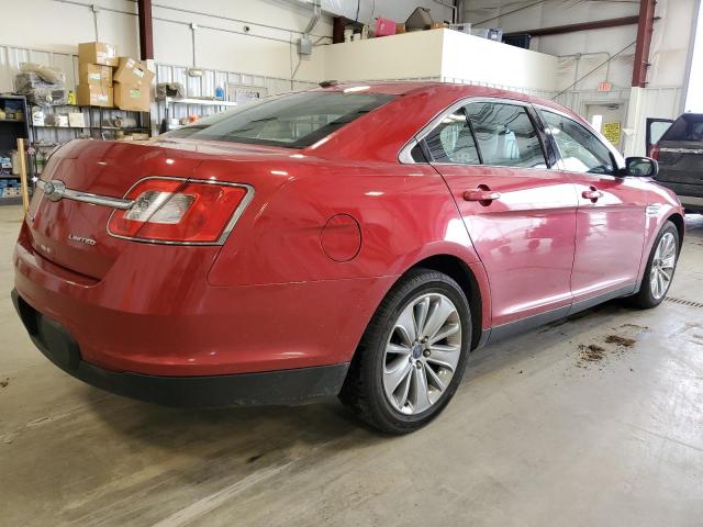 1FAHP2FW3BG114886 - 2011 FORD TAURUS LIMITED RED photo 3