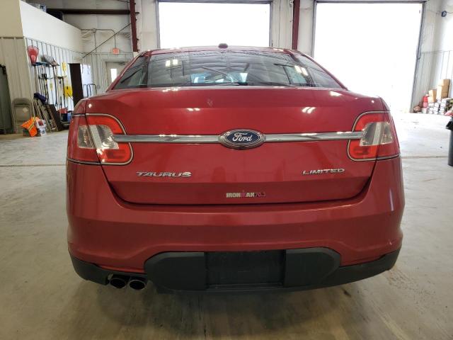 1FAHP2FW3BG114886 - 2011 FORD TAURUS LIMITED RED photo 6