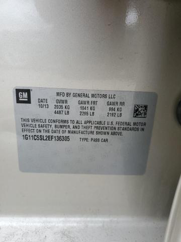 1G11C5SL2EF136305 - 2014 CHEVROLET MALIBU 1LT 米色 照片 12