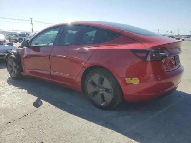 5YJ3E1EB1NF273763 - 2022 TESLA MODEL 3 红色 照片 2