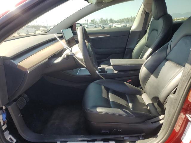 5YJ3E1EB1NF273763 - 2022 TESLA MODEL 3 红色 照片 7