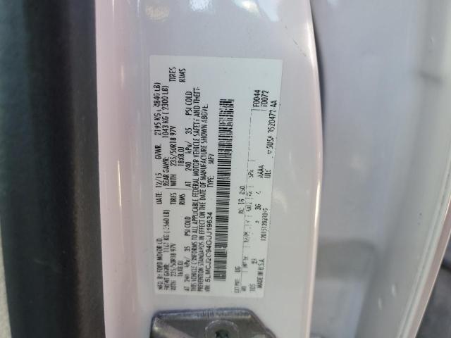 5LMCJ2C94GUJ19634 - 2016 LINCOLN MKC SELECT Սպիտակ լուսանկար 13