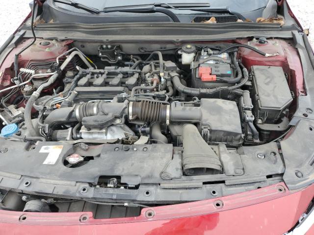 1HGCV1F10MA031027 - 2021 HONDA ACCORD LX RED photo 11