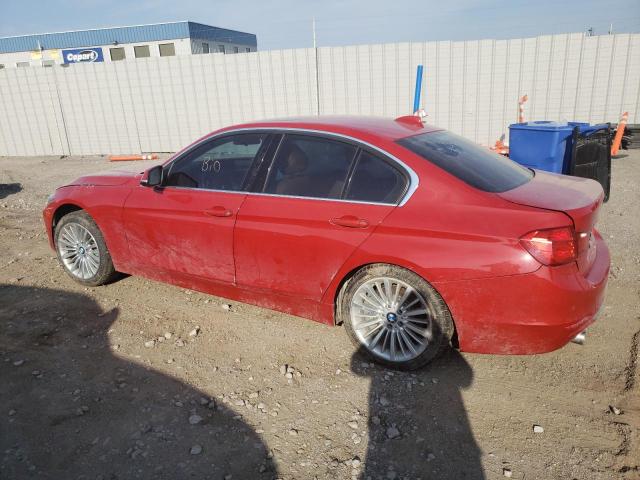 WBA3B9G58FNR94225 - 2015 BMW 335 XI RED photo 2