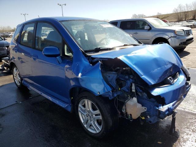 JHMGD38607S004236 - 2007 HONDA FIT S 蓝色 照片 4