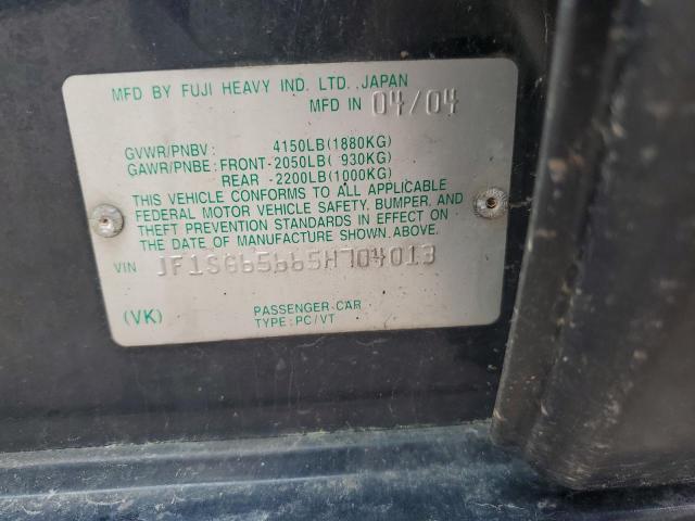 JF1SG65665H704013 - 2005 SUBARU FORESTER 2.5XS Черный фото 12