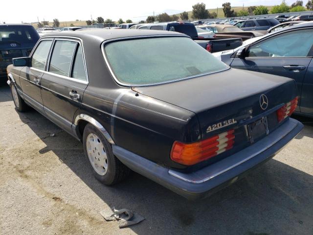 WDBCA35E6KA487507 - 1989 MERCEDES-BENZ 420-CLASS SEL BLACK photo 2