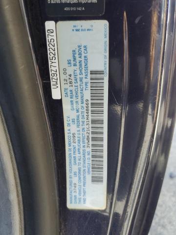 3VWBK21C31M448669 - 2001 VOLKSWAGEN NEW BEETLE GL 蓝色 照片 12