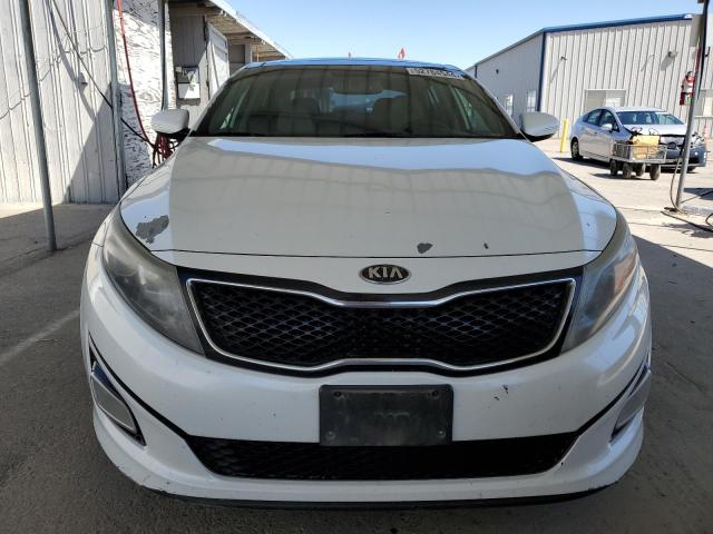 5XXGN4A75EG280393 - 2014 KIA OPTIMA EX WHITE photo 5