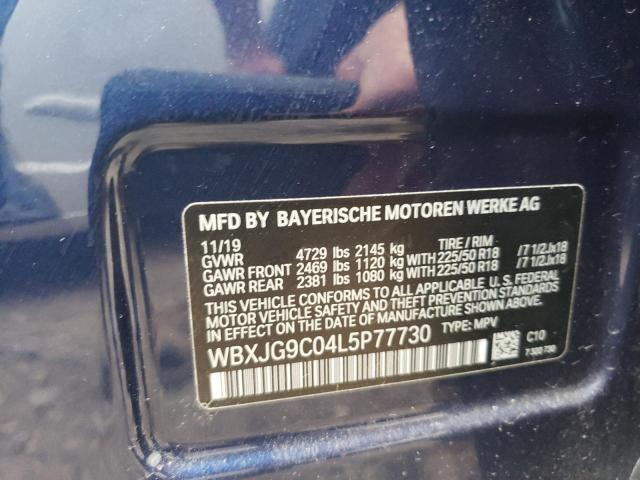 WBXJG9C04L5P77730 - 2020 BMW X1 XDRIVE28I 蓝色 照片 10