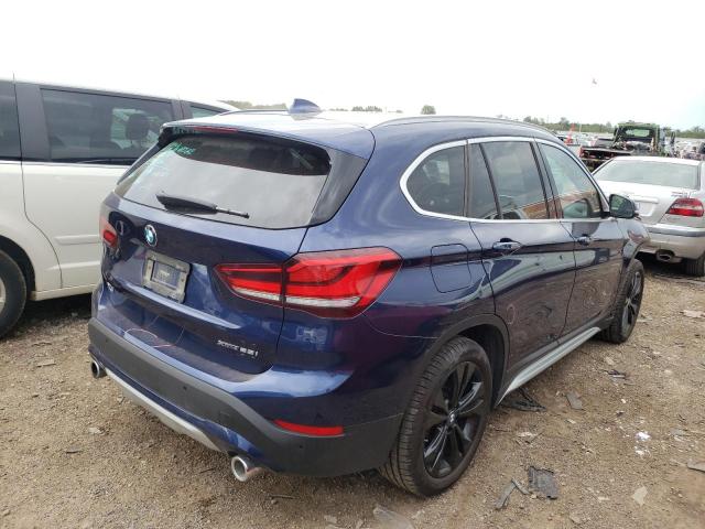 WBXJG9C04L5P77730 - 2020 BMW X1 XDRIVE28I BLUE photo 4