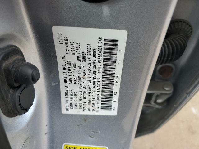 19UUA8F55EA003477 - 2014 ACURA TL TECH GRAY photo 12