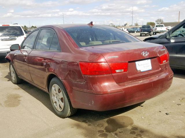 5NPET46C49H490965 - 2009 HYUNDAI SONATA GLS  photo 3