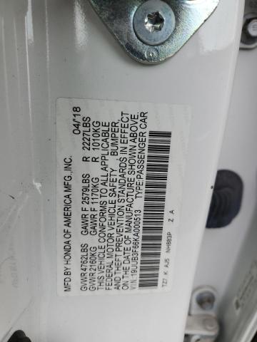 19UUB3F66KA000513 - 2019 ACURA TLX TECHNOLOGY WHITE photo 12