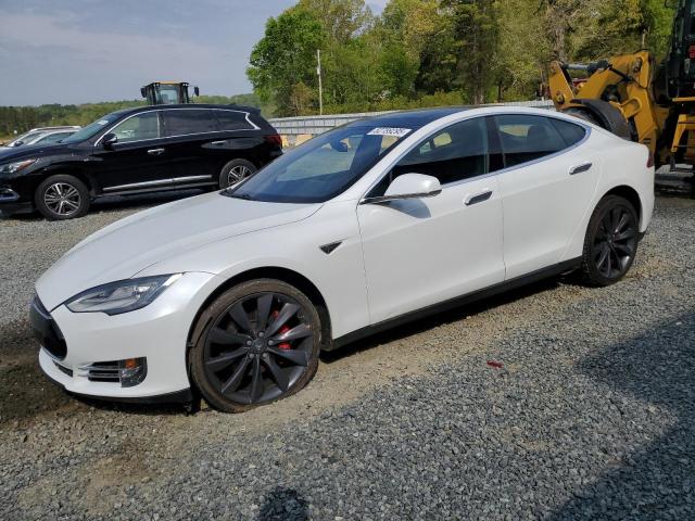 5YJSA1E43FF102541 - 2015 TESLA MODEL S WHITE photo 1