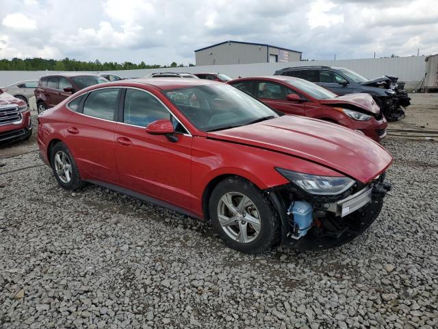 5NPEG4JA0MH072132 - 2021 HYUNDAI SONATA SE RED photo 4