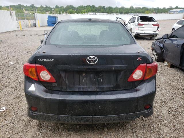 2T1BU4EE1AC500698 - 2010 TOYOTA COROLLA BASE BLACK photo 6