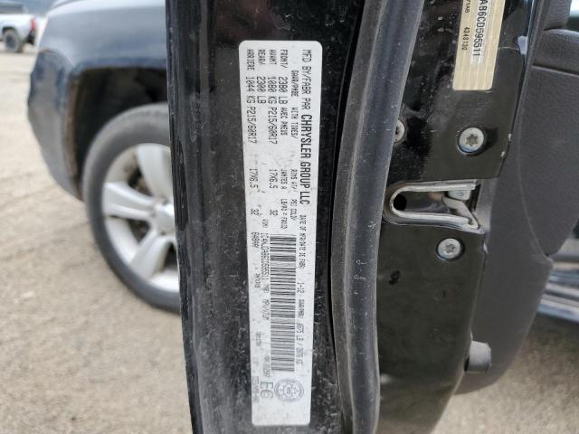 1C4NJDAB6CD595511 - 2012 JEEP COMPASS BLACK photo 12