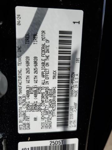 5TFNC5DB2RX078841 - 2024 TOYOTA TUNDRA CREWMAX PLATINUM 黑色 照片 13