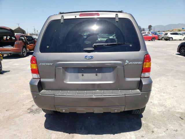 1FMCU95H16KA39855 - 2006 FORD ESCAPE HEV GRAY photo 6