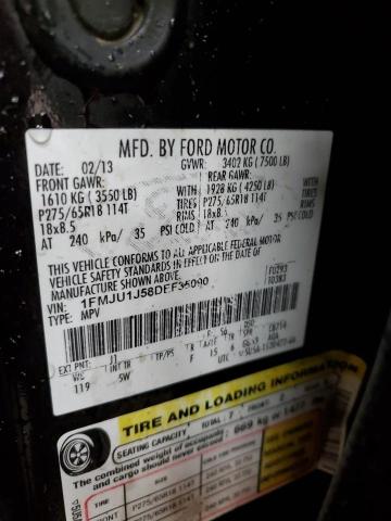 1FMJU1J58DEF35090 - 2013 FORD EXPEDITION XLT BLACK photo 14