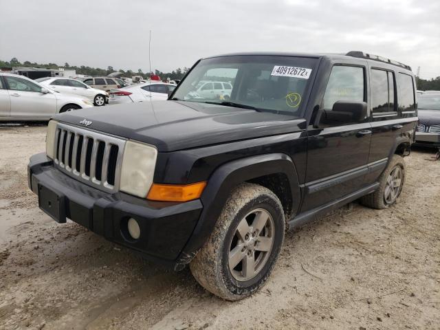 1J8HH48K07C547358 - 2007 JEEP COMMANDER BLACK photo 2