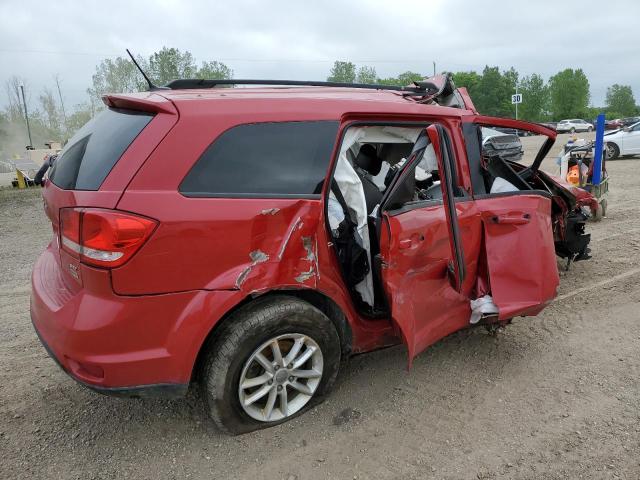 3C4PDCBG3HT537376 - 2017 DODGE JOURNEY SXT RED photo 3