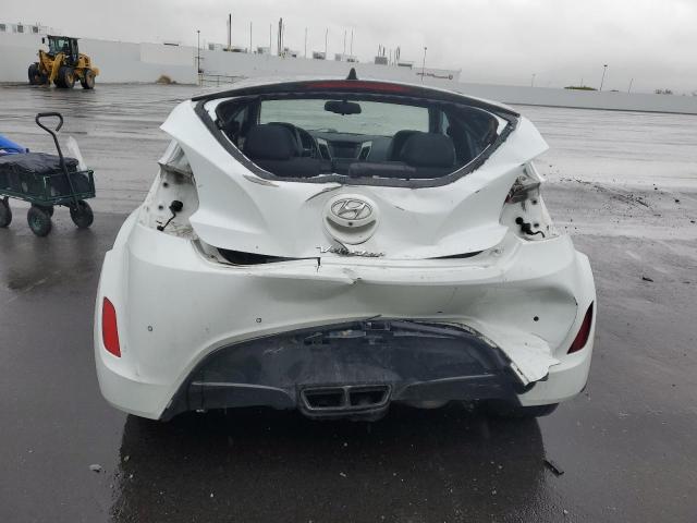 KMHTC6AD7DU123894 - 2013 HYUNDAI VELOSTER WHITE photo 6