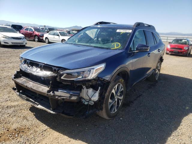 4S4BTANC4N3103688 - 2022 SUBARU OUTBACK LIMITED BLUE photo 2