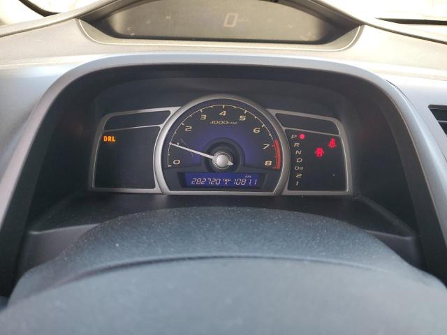 2HGFA16669H100686 - 2009 HONDA CIVIC LX-S Մոխրագույն լուսանկար 9