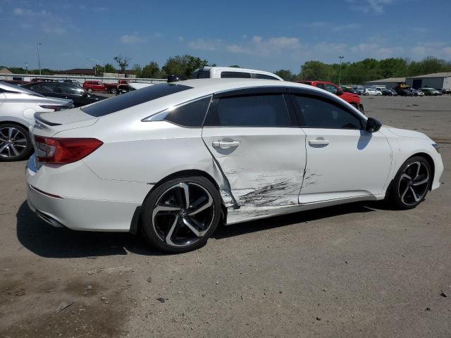 1HGCV1F46NA079501 - 2022 HONDA ACCORD SPORT SE WHITE photo 3