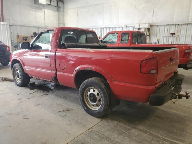 1GCDT14W1YK206487 - 2000 CHEVROLET S TRUCK S10 RED photo 2