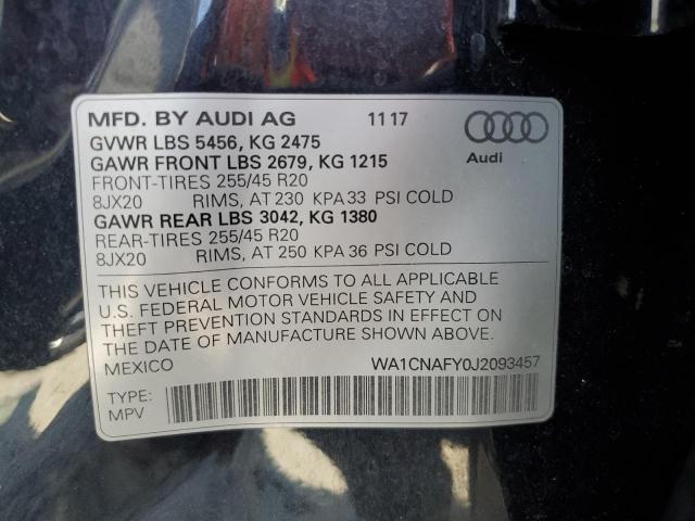 WA1CNAFY0J2093457 - 2018 AUDI Q5 PRESTIGE BLUE photo 13