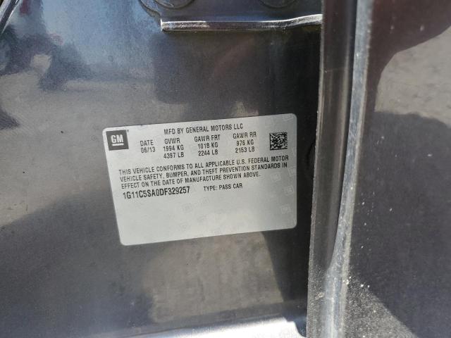 1G11C5SA0DF329257 - 2013 CHEVROLET MALIBU 1LT 石墨色 照片 12