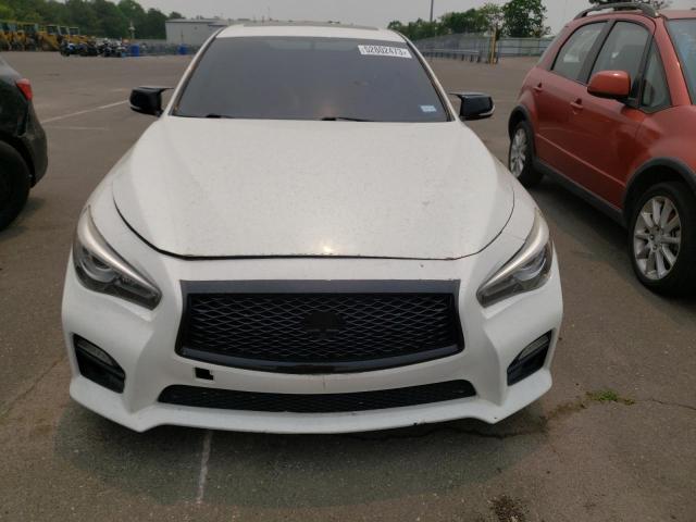 JN1BV7ARXFM418943 - 2015 INFINITI Q50 BASE WHITE photo 5