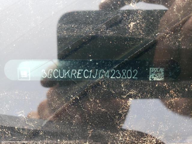 3GCUKREC1JG423802 - 2018 CHEVROLET SILVERADO K1500 LT GRAY photo 12