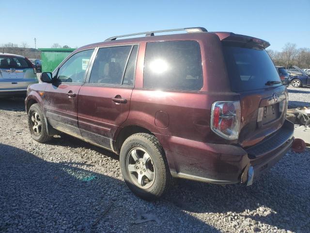 2HKYF18567H535421 - 2007 HONDA PILOT EXL Бордовый фото 2