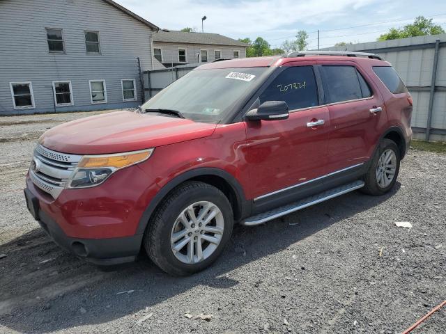 1FM5K8D80EGA58358 - 2014 FORD EXPLORER XLT RED photo 1