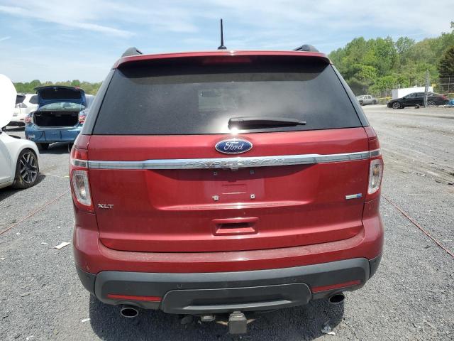 1FM5K8D80EGA58358 - 2014 FORD EXPLORER XLT RED photo 6